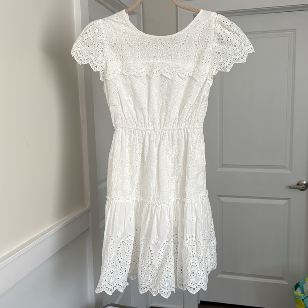 NWT White Eyelet Lace Dress size S